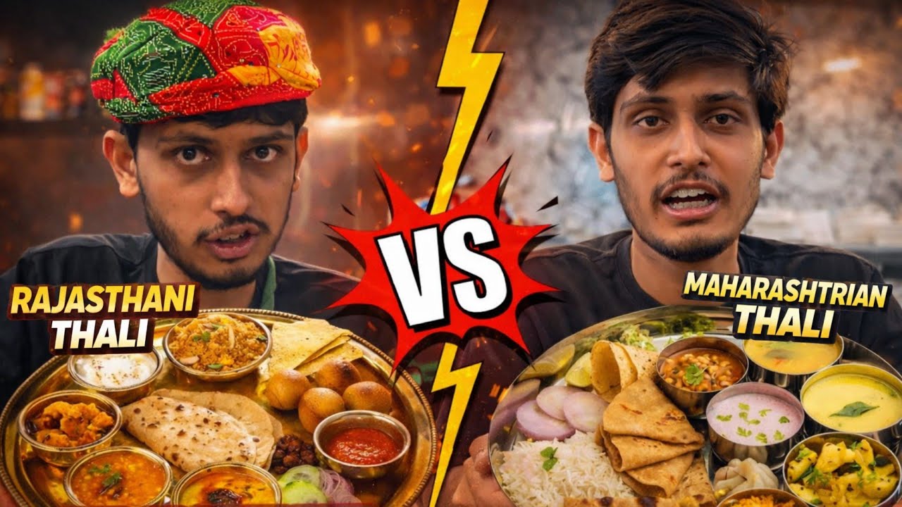 Rajasthan Thali vs Maharashtra Thali… I Didn’t Expect This! 😮