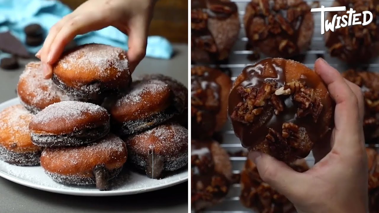 How good do these doughnuts look! | Twisted | Oreo Doughnuts!