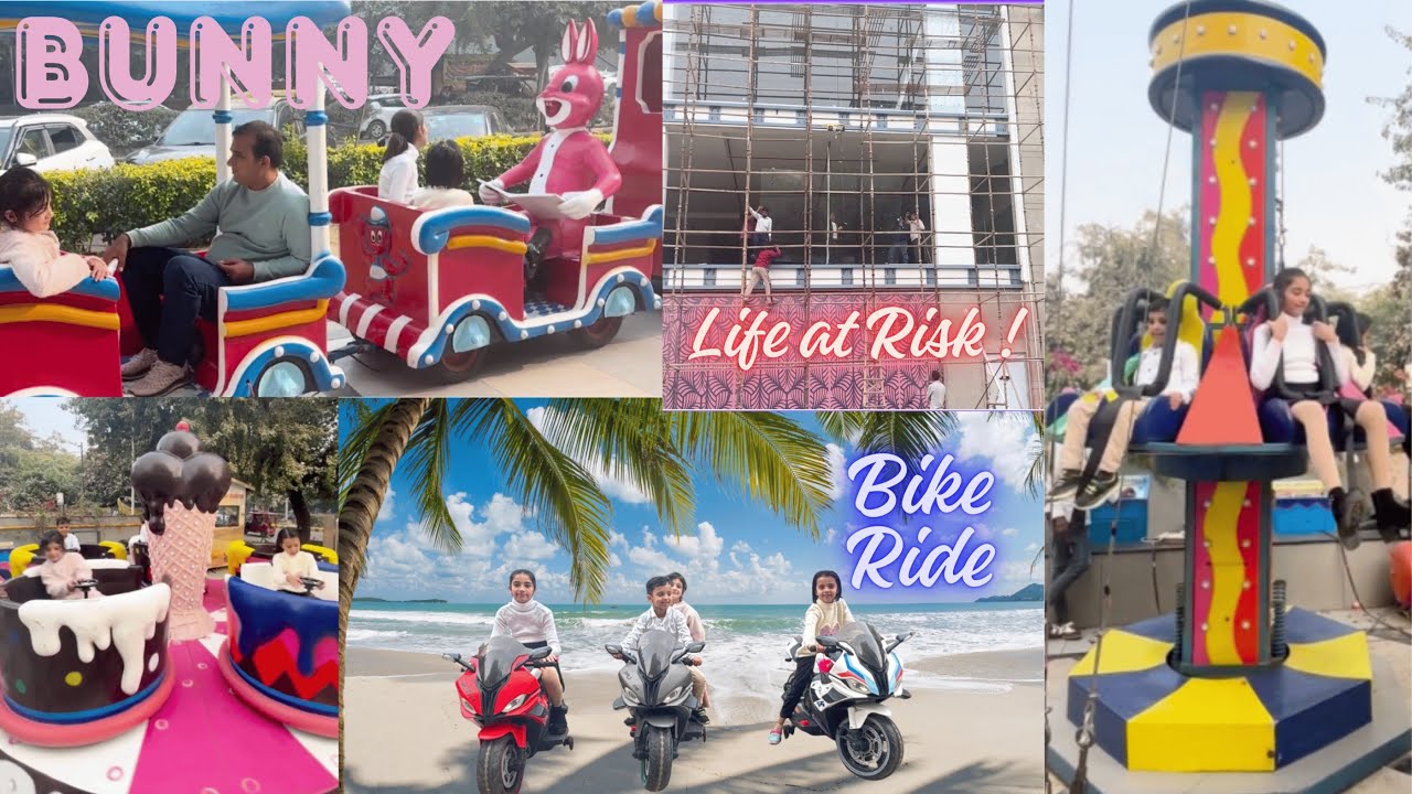 “Fun, Fear & Near Falls at City Centre Dwarka Rides! 🎢😨”