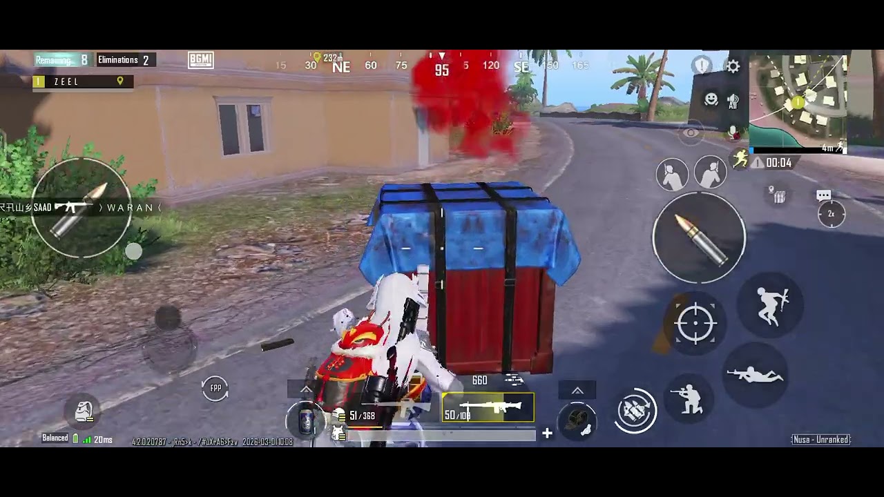 Bgmi nusa map gameplay| Nusa meh bhi noob hun 