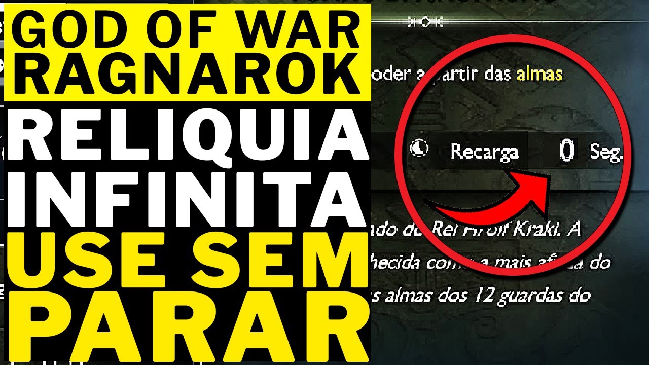 GOD OF WAR RAGNAROK - RELIQUIA INFINITA!!!!! USE SEM PARAR QUALQUER RELIQUIA!!!!!