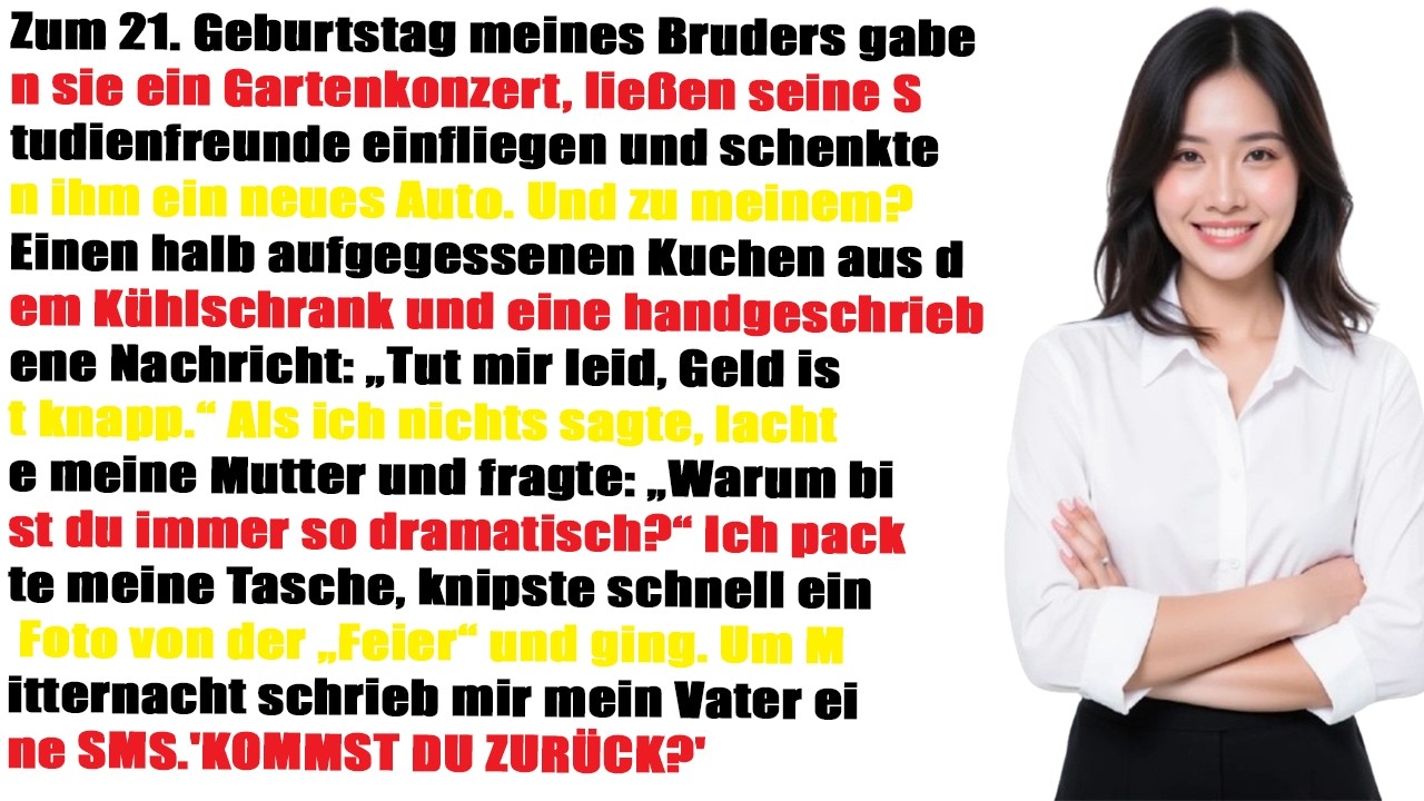 Zum 21. Geburtstag meines Bruders: Sie veranstalteten ein Konzert im Garten und flogen seinen