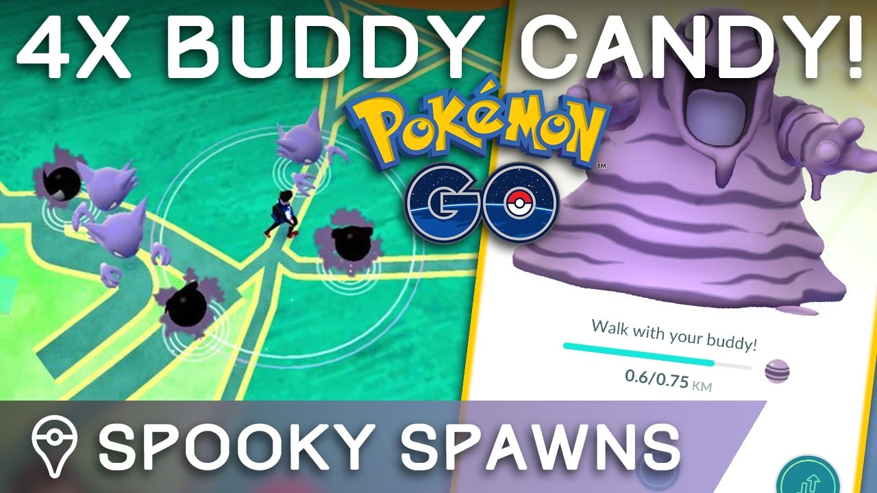 POK&Eacute;MON GO HALLOWEEN EVENT HAS STARTED! 4X BUDDY CANDY+MORE!