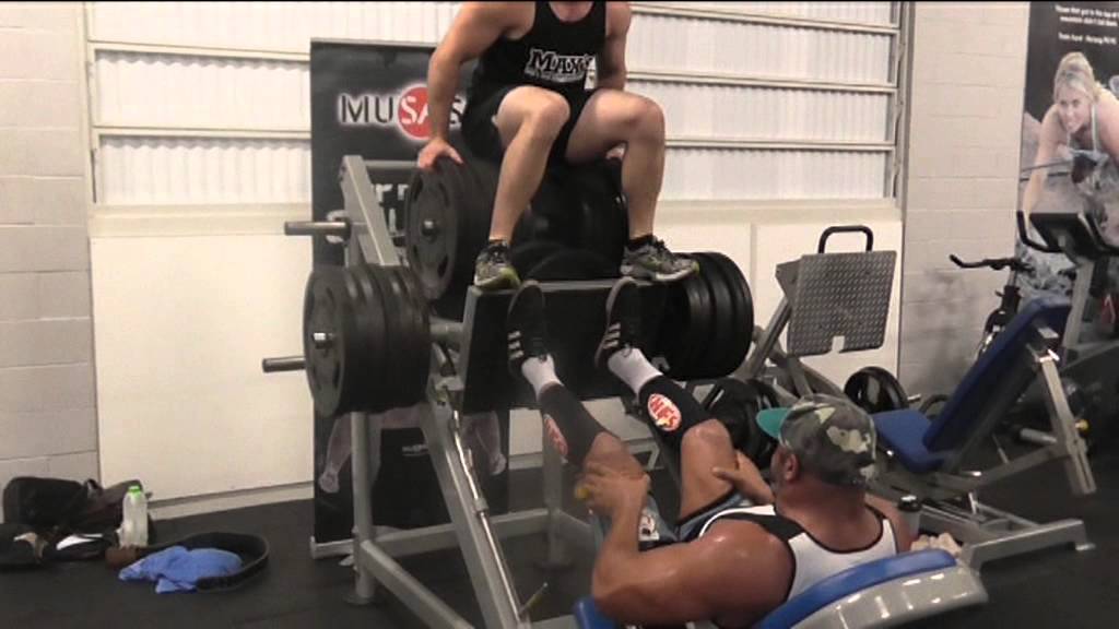 Giant leg press - Derek Boyer