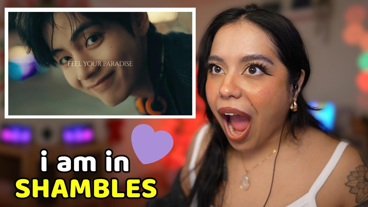 BTS (V) Taehyung PARADISE CITY & TIRTIR Ambassador videos REACTION