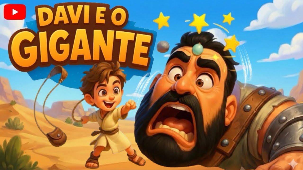 DAVI E GOLIAS 🎶 | Música Infantil Bíblica Animada | Canção Cristã para Crianças | História da Bíblia