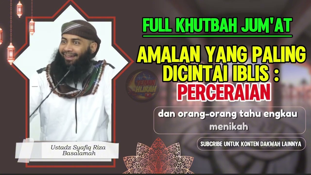 khutbah jumat perceraian 
