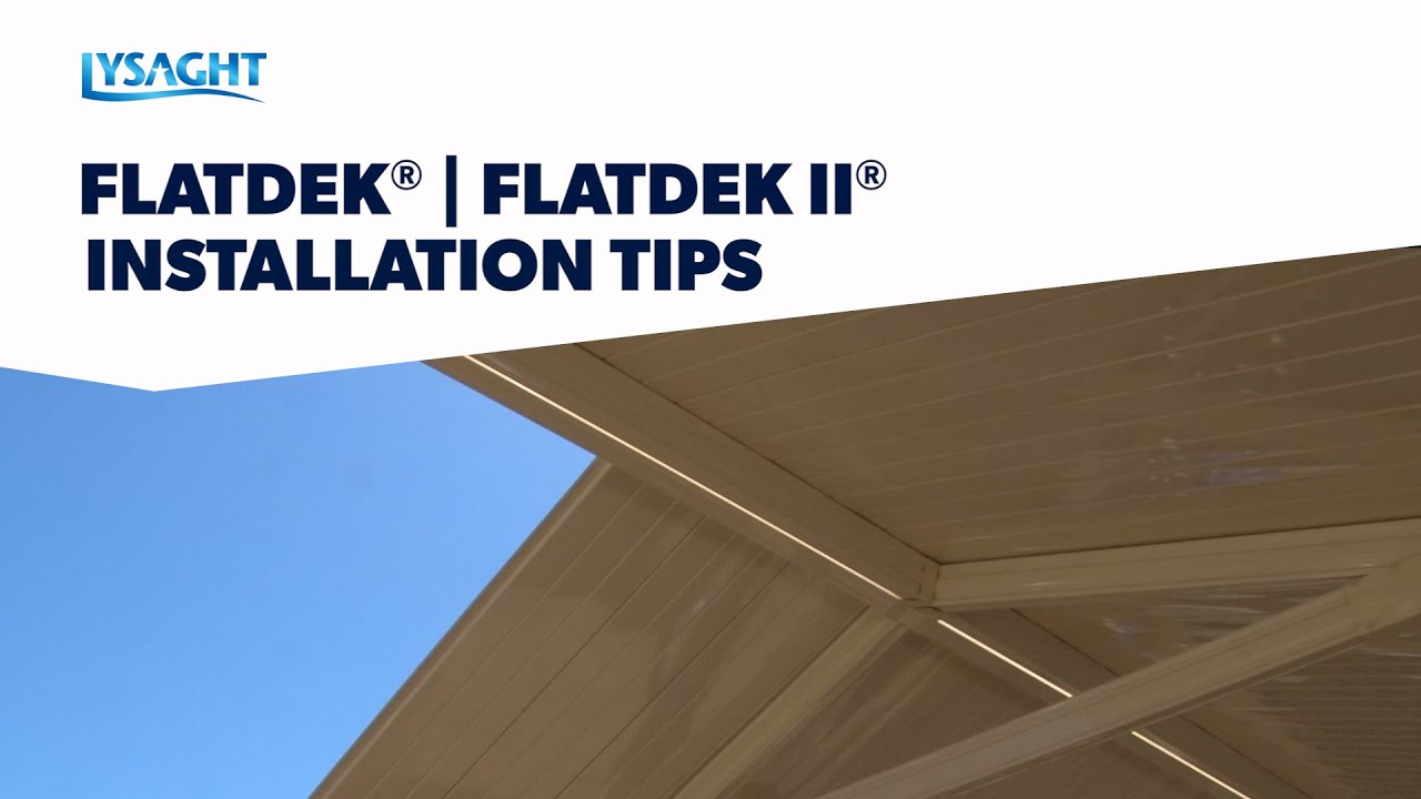 Using LYSAGHT FLATDEK® roof sheeting for Patios and Carports
