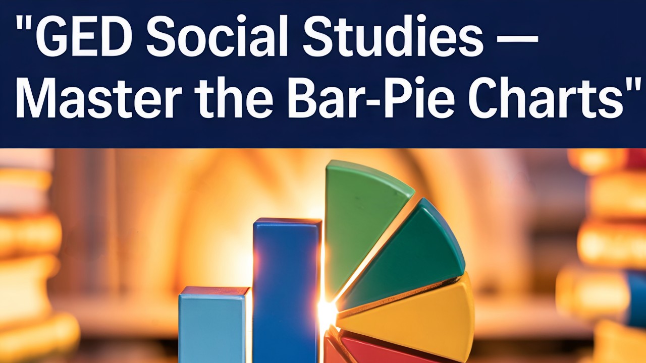 GED Social Studies: Cartoon, Bar Graph & Pie Chart Practice