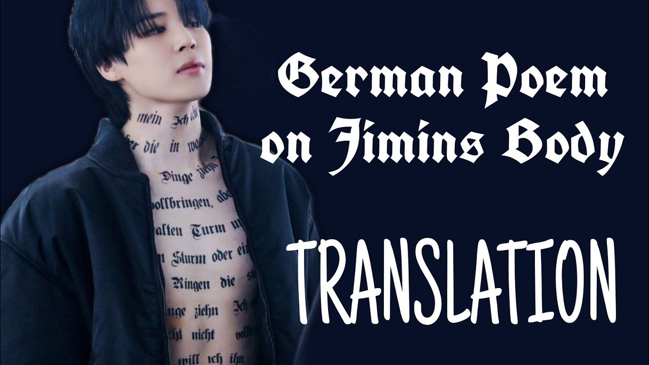THAT was written on Jimins body in his MV Set Me Free Pt.2 - Translation