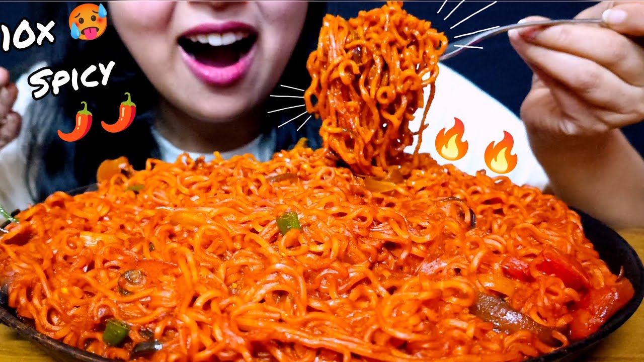 Extremely 10x Spicy 🌶️🌶️🔥 Maggi eating Challenge 🥵 | Extreme Spice level Maggi😭
