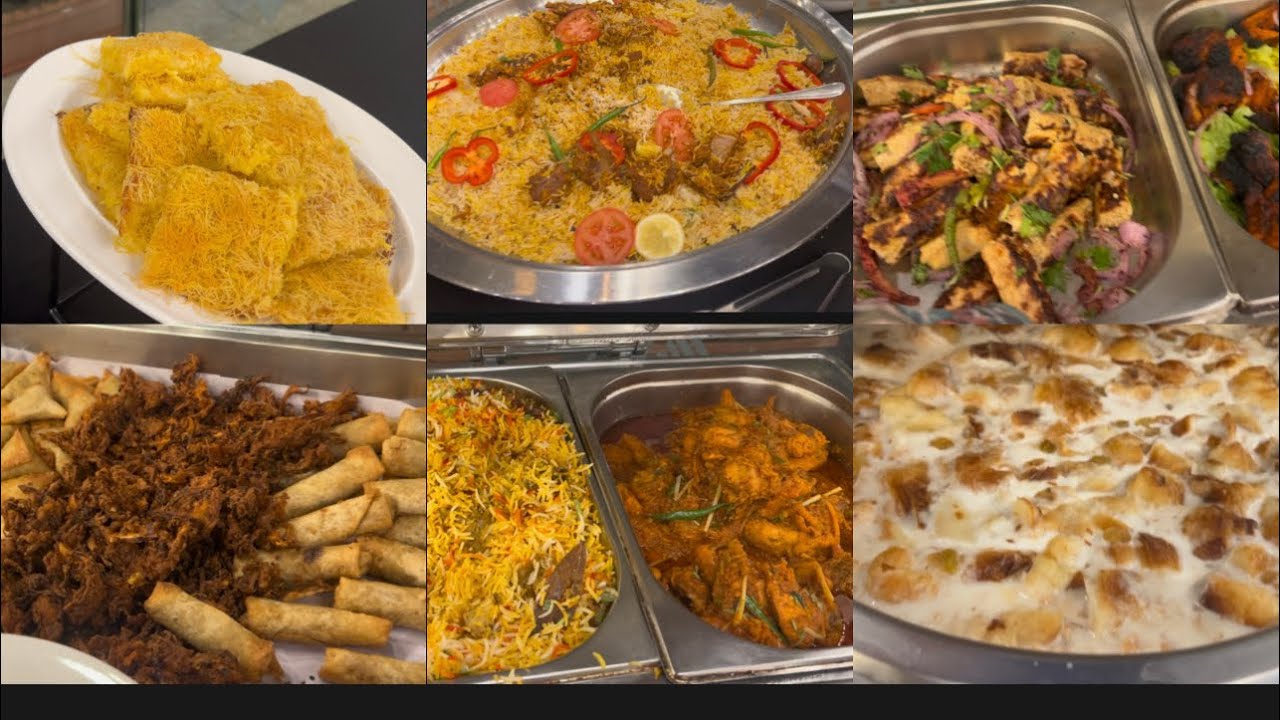 Iftar party at Emirates star hotel||yumilious food||ouzi||kababs & chikn barb q||umm Ali& kunafa 🍱😋😋