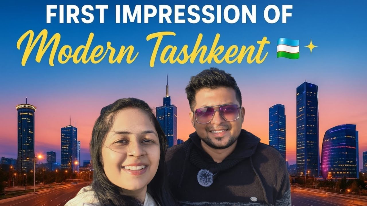 My First day in Uzbekistan | Tashkent City Park | Nomadic Twosome