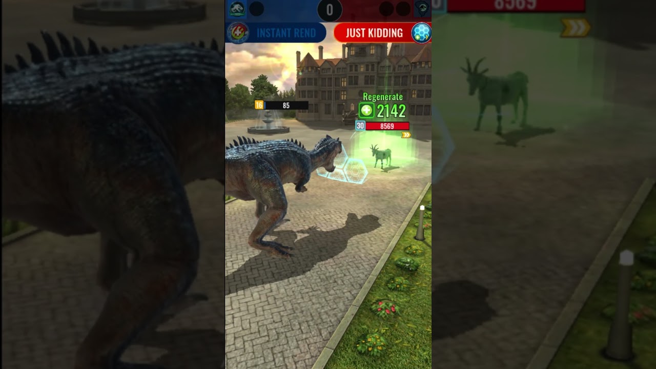 Fighting Against A Goat Boss( intermediate level) - Jurassic World Alive (Dinosaur Game)