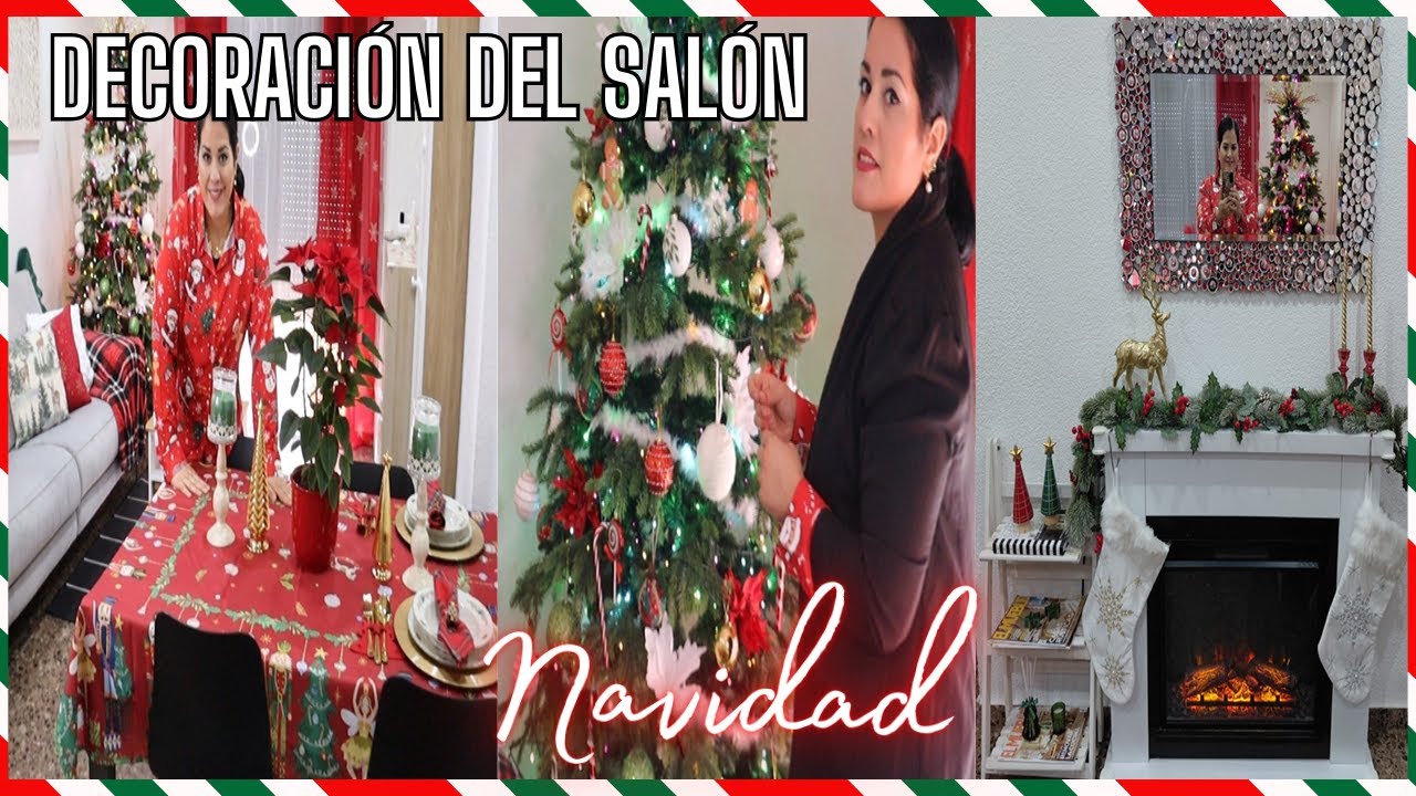 DECORACI&Oacute;N NAVIDAD🎄AS&Iacute; DECOR&Eacute; MI SAL&Oacute;N COMEDOR NAVIDAD 2025