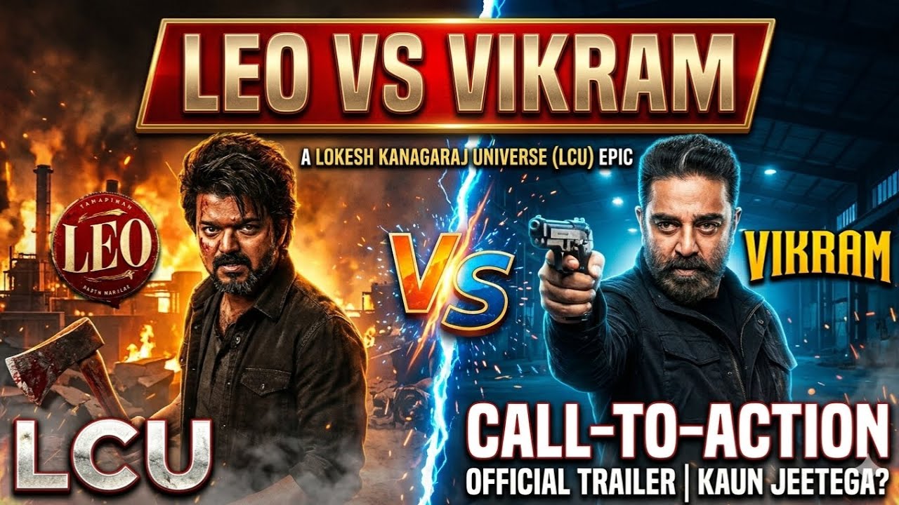 LEO vs VIKRAM 🔥 Full Movie Trailer | Thalapathy Vijay vs Kamal Haasan | Action Blockbuster 2026
