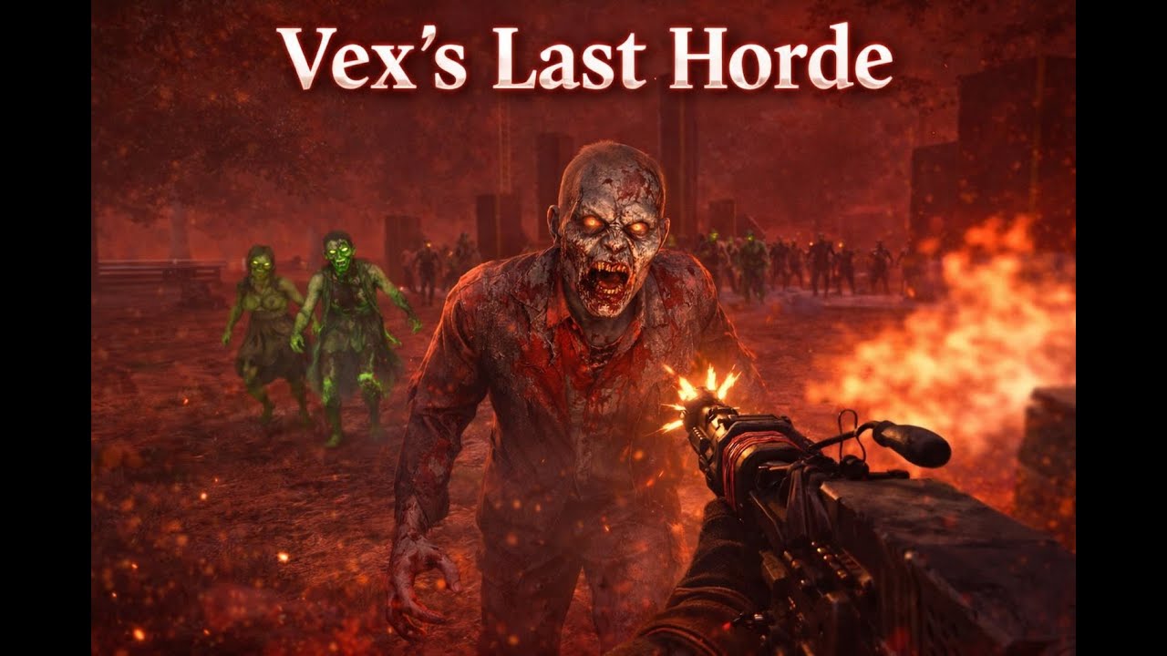 Vex's last horde:  Running the zombies in circles!