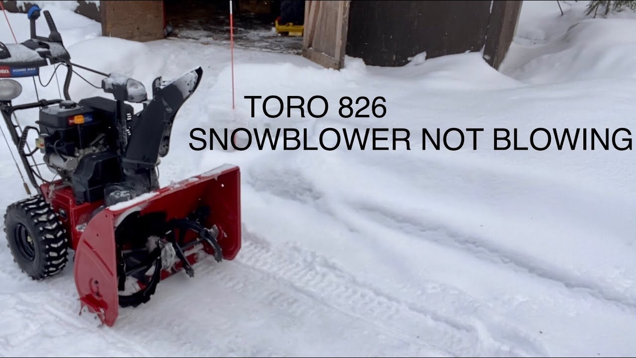 Снегоуборщик Toro 826 не убирает снег / Замените приводной ремень шнека 🪵#136