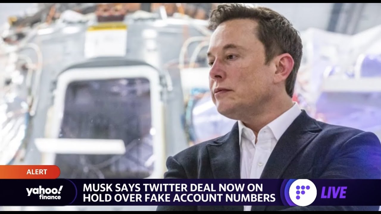 Twitter stock sinks after Tesla CEO Elon Musk pauses takeover