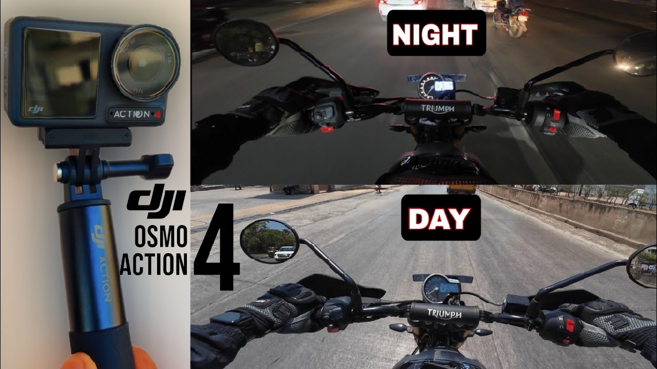 DJI OSMO ACTION 4! Day and Night Ride review! Unboxing! #dji #djiaction4