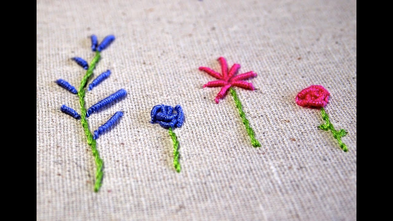 Hand Embroidery: Coil or Bullion Stitch