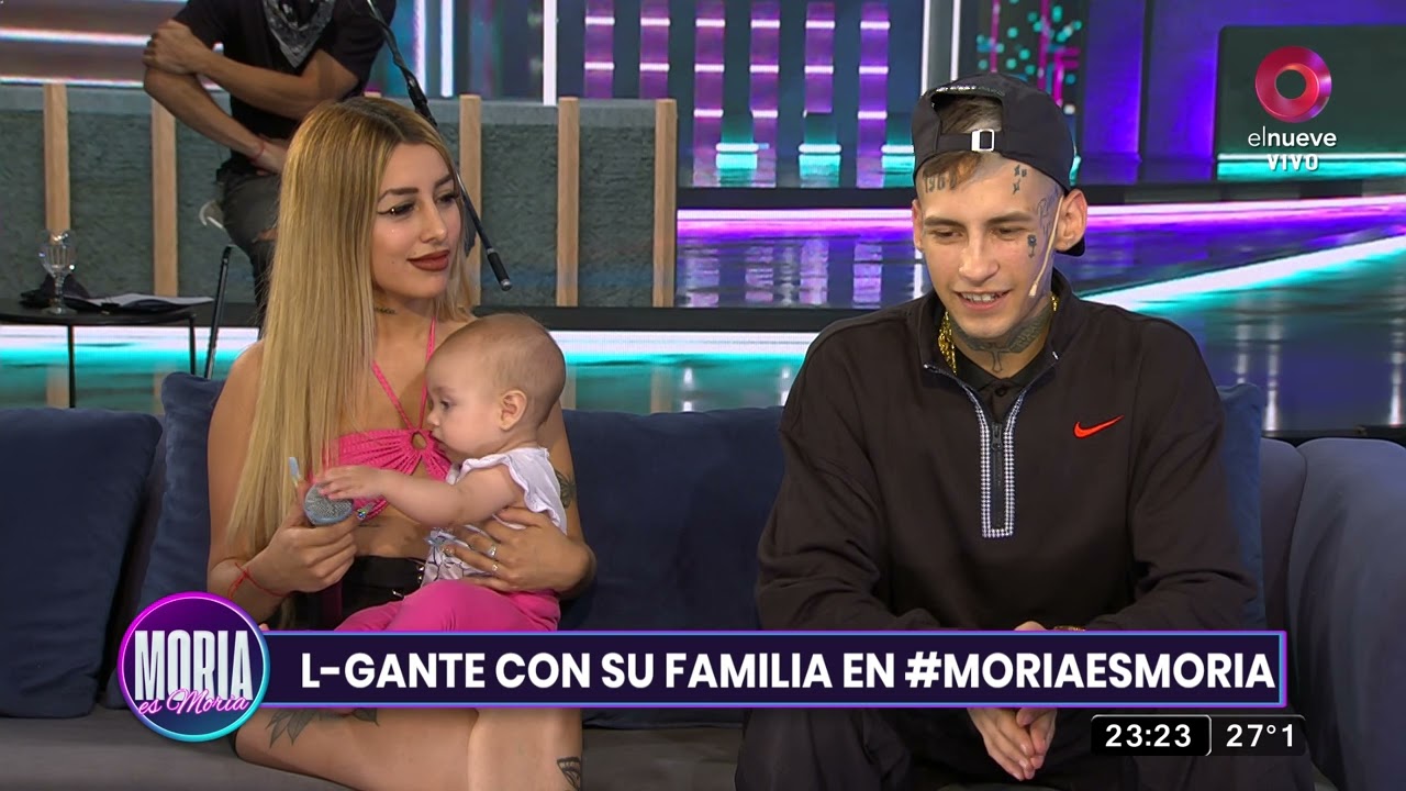 La novia y la hija de L-Gante se sumaron a la entrevista con Moria