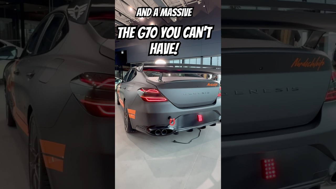 The insane G70 you can&rsquo;t buy! #genesisg70 #genesis #performancecars #genesisg70trackespecialconcept