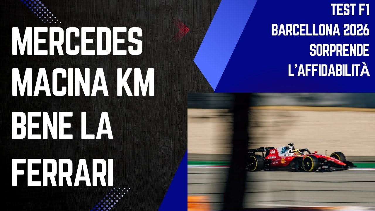 F1 Test Barcellona 2026 sorprende l'affidabilità