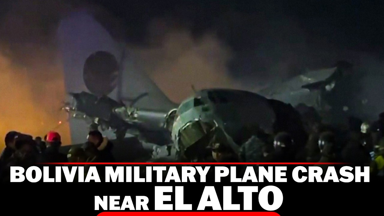 15 killed as Bolivian military plane carrying new banknotes crashes in El Alto, Bolivia