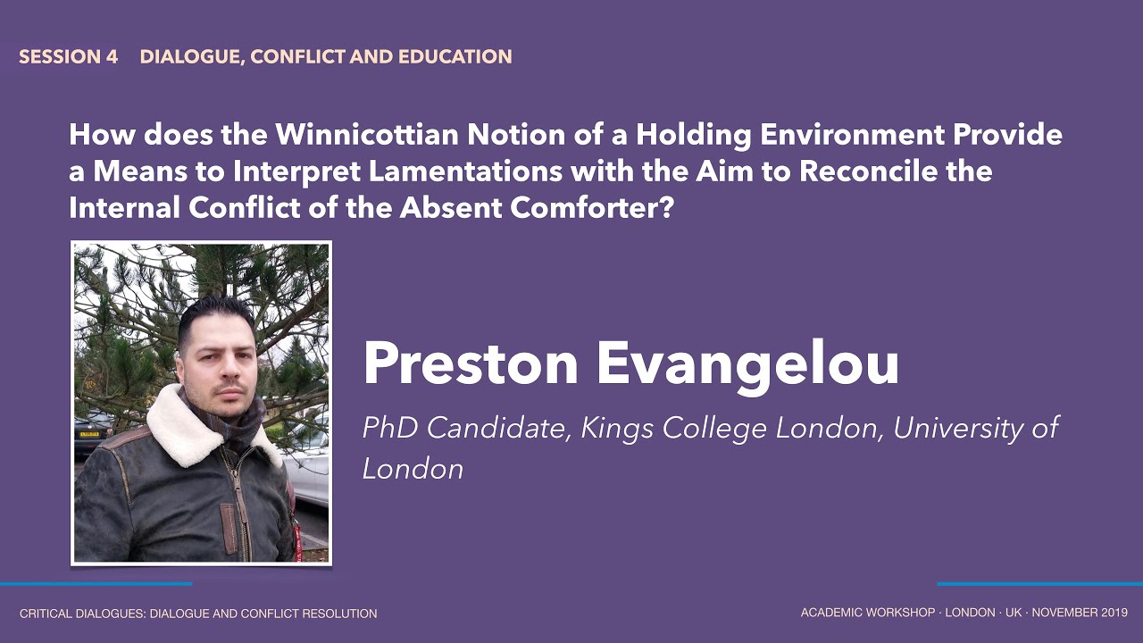How does the Winnicottian Notion of a Holding Environment Provide a Means to Interpret Lamentations