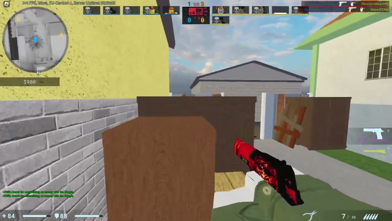 Deagle Pro VS 6 Dudes (Roblox Counter Blox)