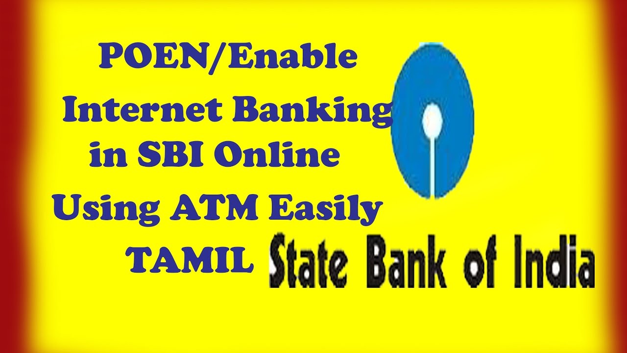 How to POEN/Enable Internet Banking in SBI Online Using ATM Easily - SBI Internet Banking TAMIL