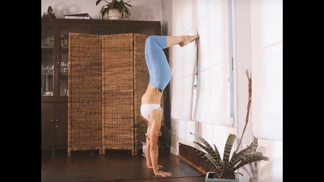 How to Handstand: Using The Wall ⎢Practice Yoga with Briohny Smyth