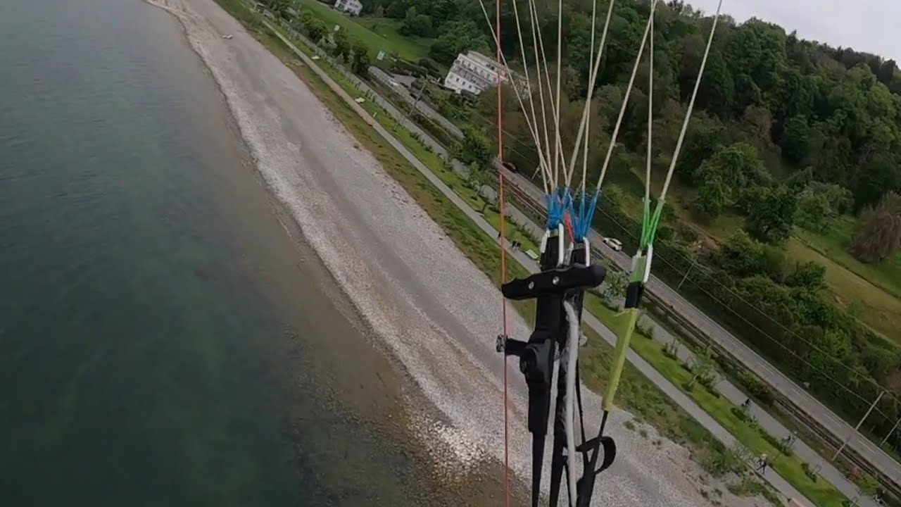 Abgleiter am Pfänder, gestrandet direkt am Bodensee 🪂😉