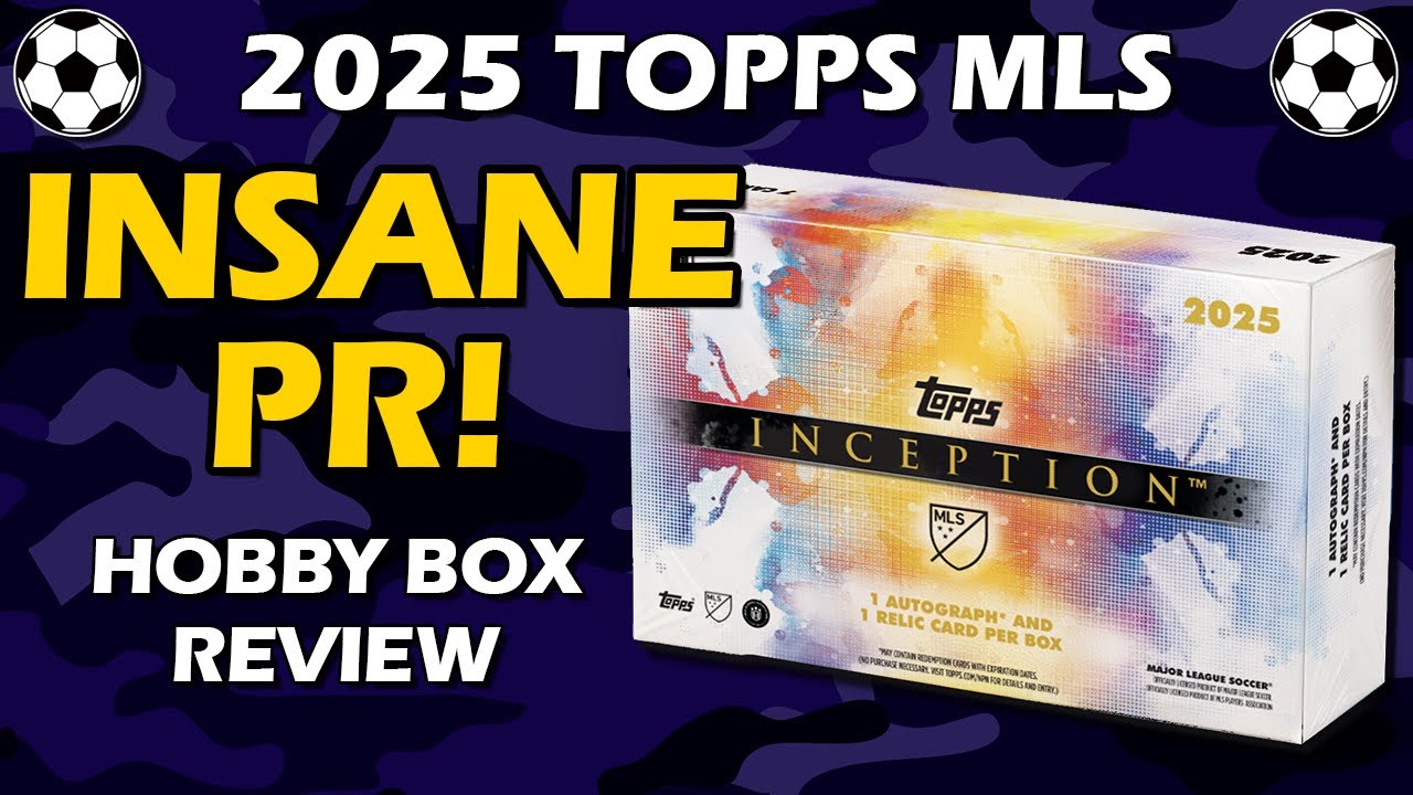 Обзор коллекционного набора Topps Inception MLS 2025 года для любителей футбола.