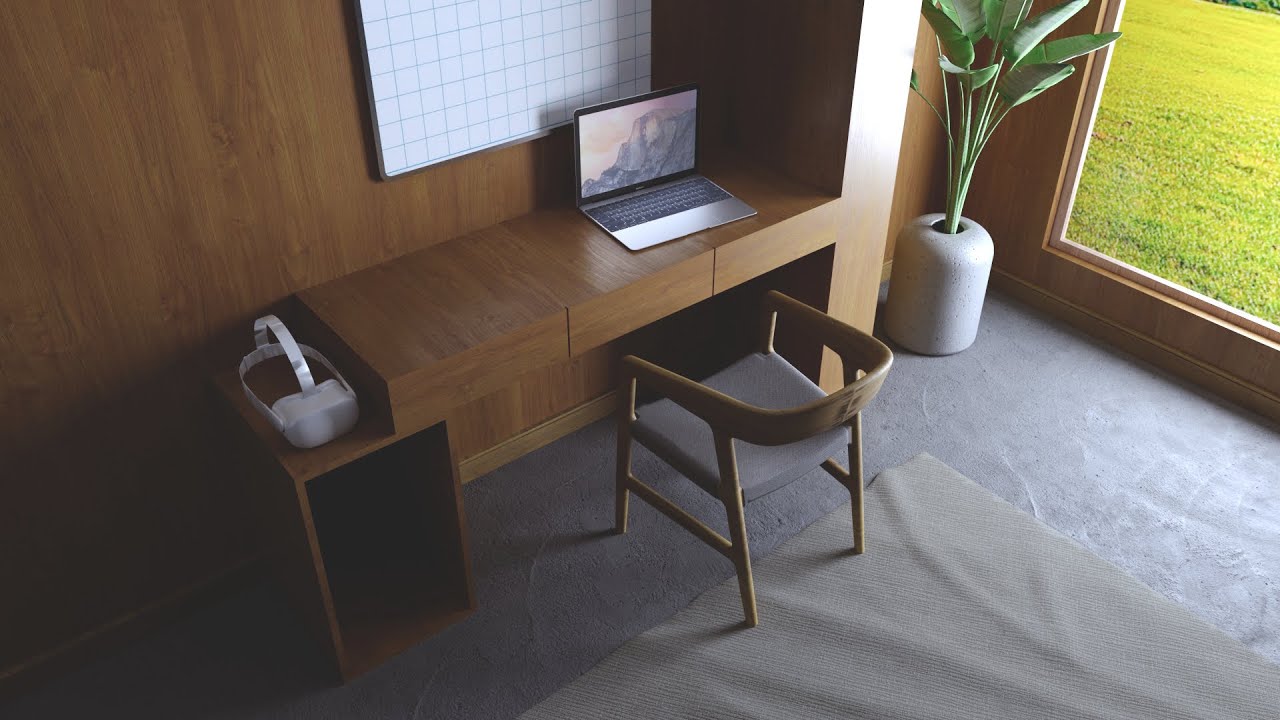 🟧Render interior de estudio🟧 tutorial Chaos corona en español