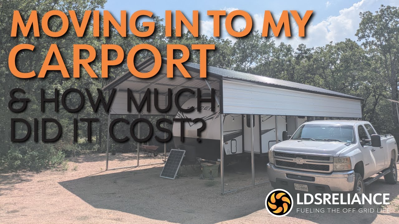 Moving My Trailer Into Its Carport, Gearing Up For Summer, & Answering Size & Cost Questions