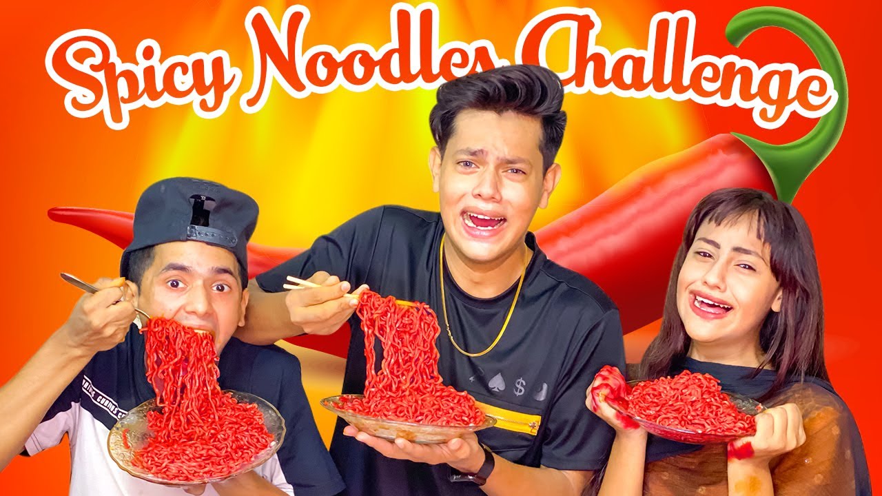 Spicy Noodles Challenge | ঝাল নুডুলস খাওয়ার প্রতিযোগিতা | ঝাল খেয়ে অবস্থা খারাপ | Rakib Hosssain