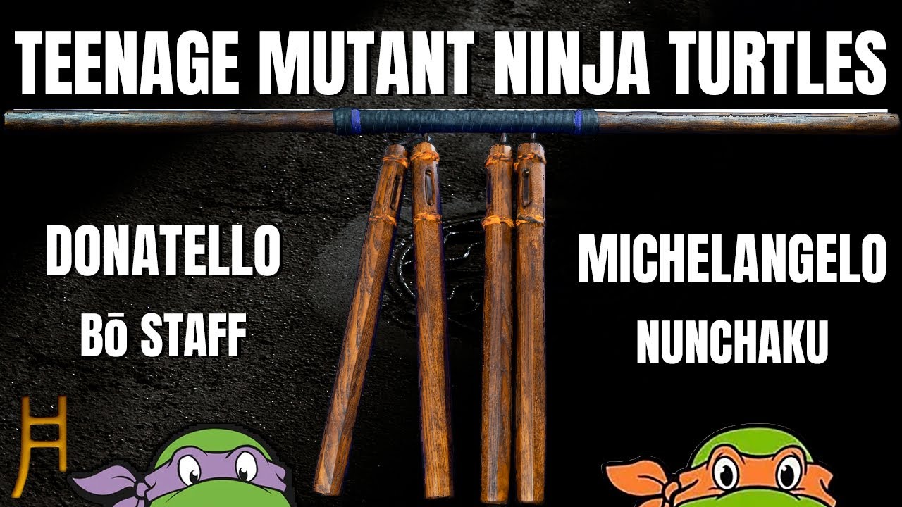Michelangelo nunchaku + Donatello bō staff - Teenage Mutant Ninja Turtles Build