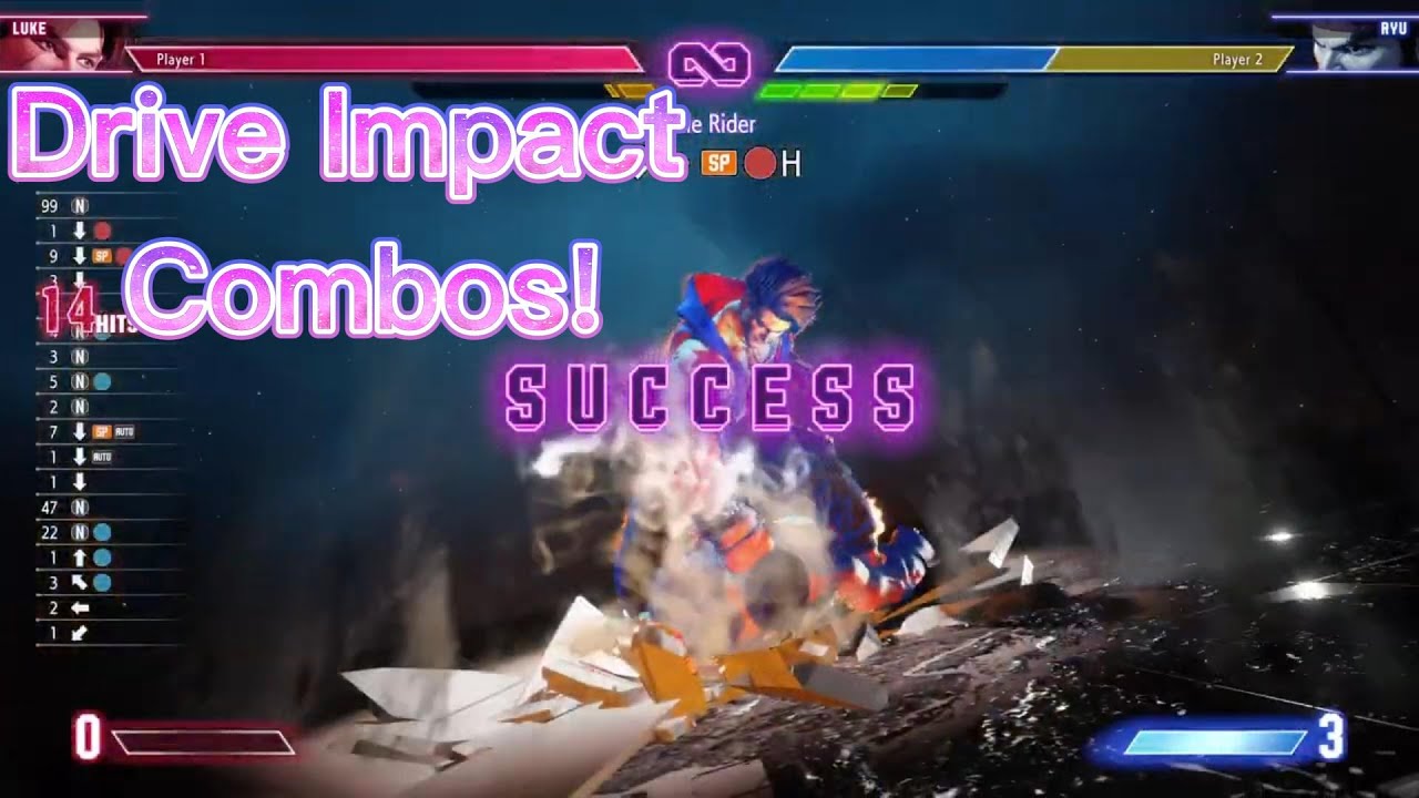 Luke Drive Impact (Wall Splat) Combos Street Fighter 6