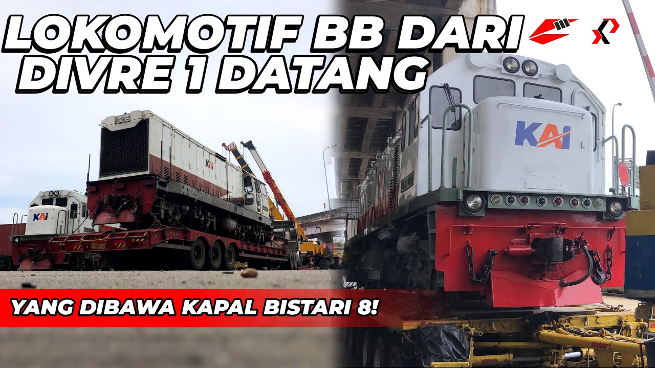 LOKOMOTIF BB DARI DIVRE 1 DATANG! Railfans sempat kegocek Kapal Bistari 8!!!