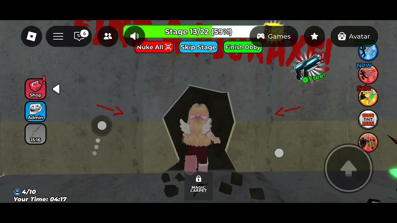 ROBLOX: run from the hungry snake (obby)