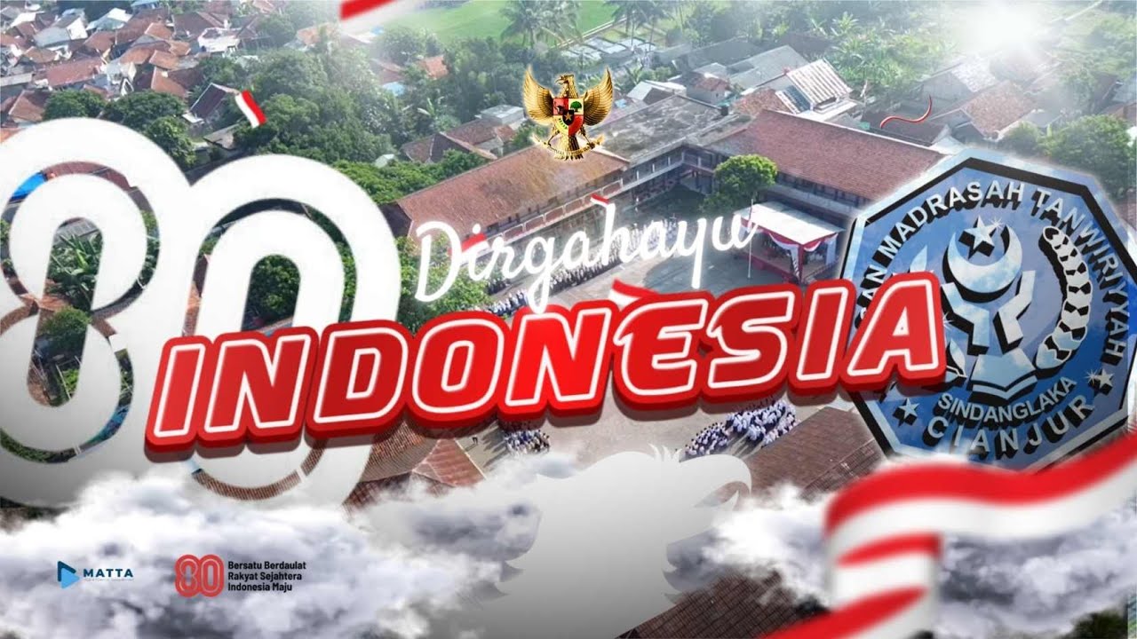 DOKUMENTASI UPACARA HUT-RI KE-80 DI YAYASAN MADRASAH TANWIRIYYAH