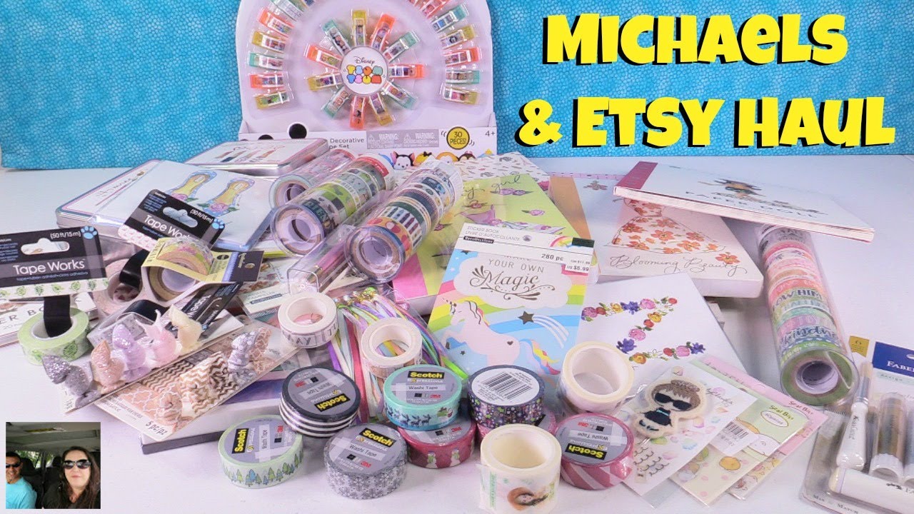 Michaels Craft Haul Washi Journals Stickers Paper & New Planner Goodies | PaulAndShannonsLife