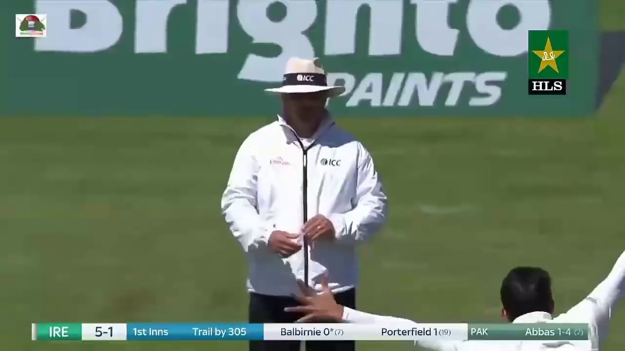 Mohammad Abaas All 9 Wickets Against Ireland 2018.