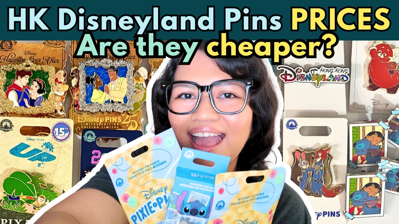 Hong Kong Disneyland Pin Haul ♡  Disney Mystery Pins Unboxing!!