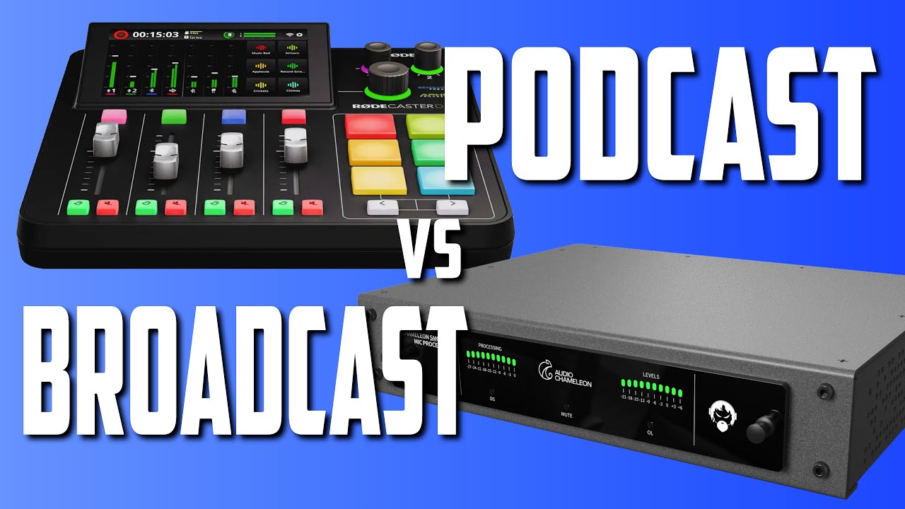Broadcast Gear vs Podcast Gear - What is the Difference ?