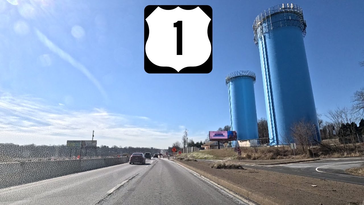 ⁴ᴷ⁶⁰ Driving US Route 1 from Morrisville, PA to Trevose, PA