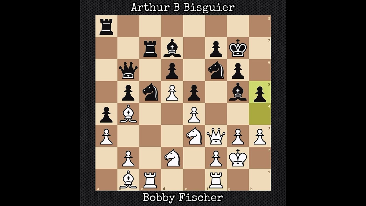 Bobby Fischer vs Arthur B Bisguier | USA Championship (1958)