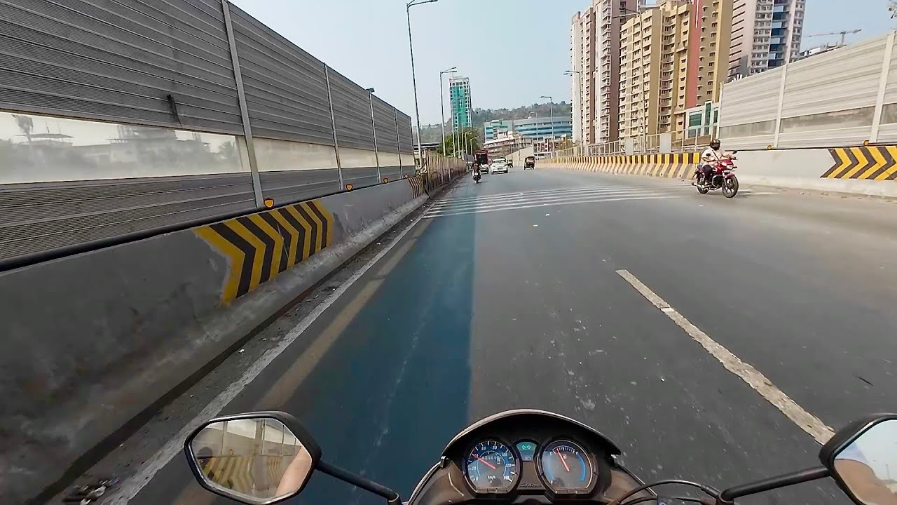 Smooth Mumbai Commute on Bike | EH → Vikhroli East West Bridge → LBS Road